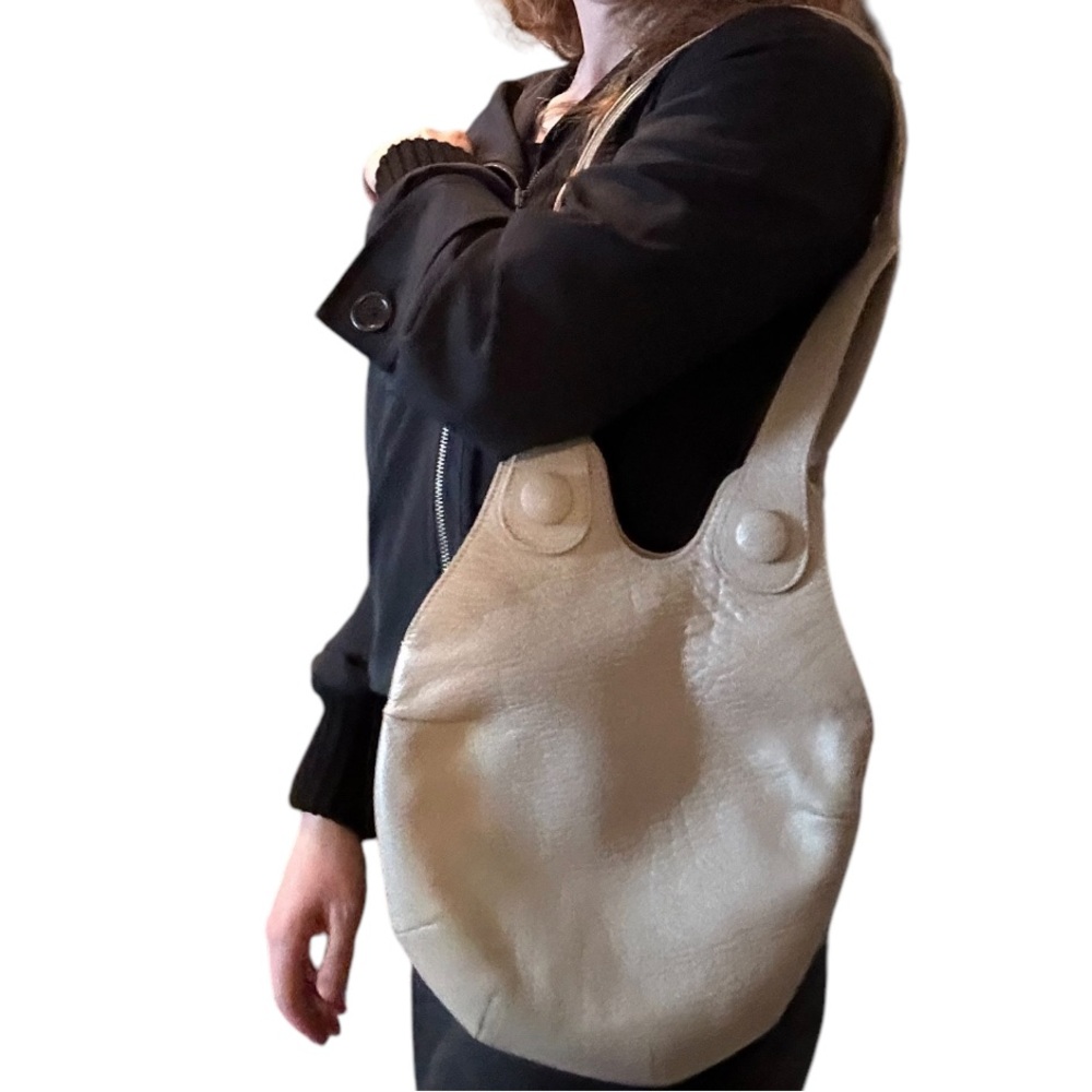 Jacques Le Corre Cream Leather shoulder  Bag